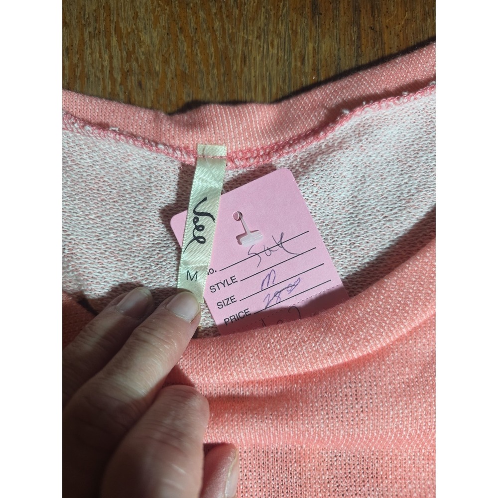Y2K Joel Cut Out Top Women's Large 2000's Casual Pink Cross Grunge - Picture 5 of 7